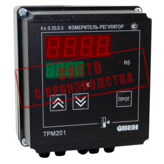 Измеритель-регулятор одноканальный с интерфейсом RS-485 ОВЕН ТРМ201-Н.Р