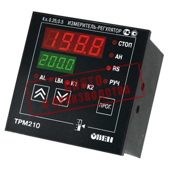 Измеритель ПИД-регулятор с интерфейсом RS-485 ОВЕН ТРМ210-Щ1.РР