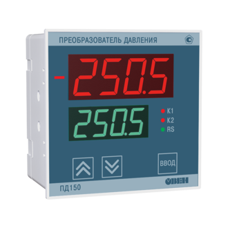 Электронный измеритель низкого давления (тягонапоромер) для автоматики котельных установок и вентиляционных систем ОВЕН ПД150-ДИ10,0К-809-0,5-1-P