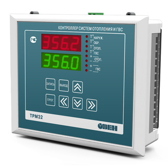 Контроллер для регулирования температуры в системах отопления и горячего водоснабжения ОВЕН ТРМ32-Щ7.ТС