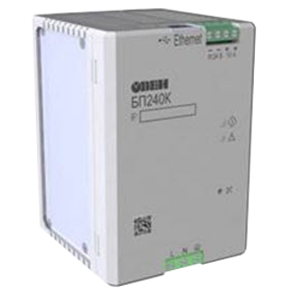 Блок питания для ПЛК и ответственных применений с интерфейсом Ethernet ОВЕН БП240К