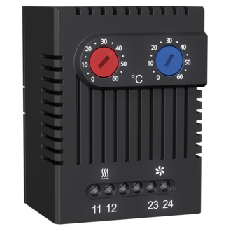 Двойной термостат (NC+NO) для управления нагревателем и вентилятором MeyerTec MTK-CT2