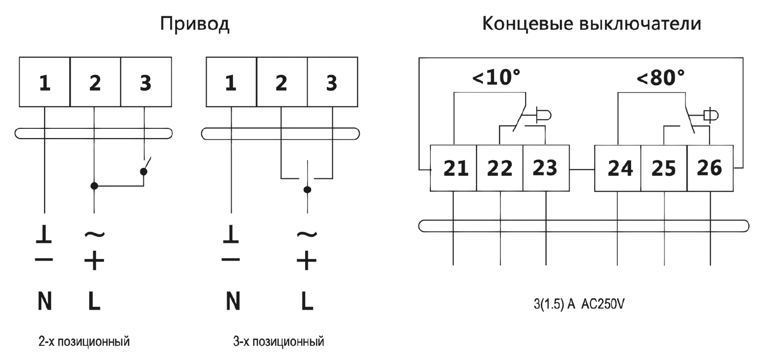 Схема подключения DA8MU230-D/DS