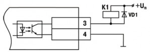 Схема подключения нагрузки к ВУ типа К