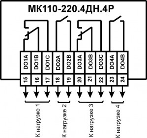 Схема подключения к ВЭ типа твердотельное реле