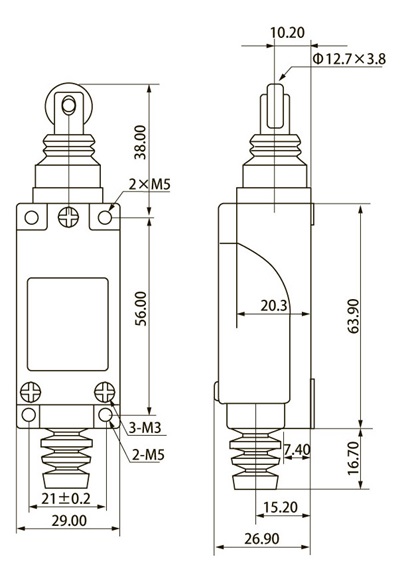 Габаритные размеры ВК-8112