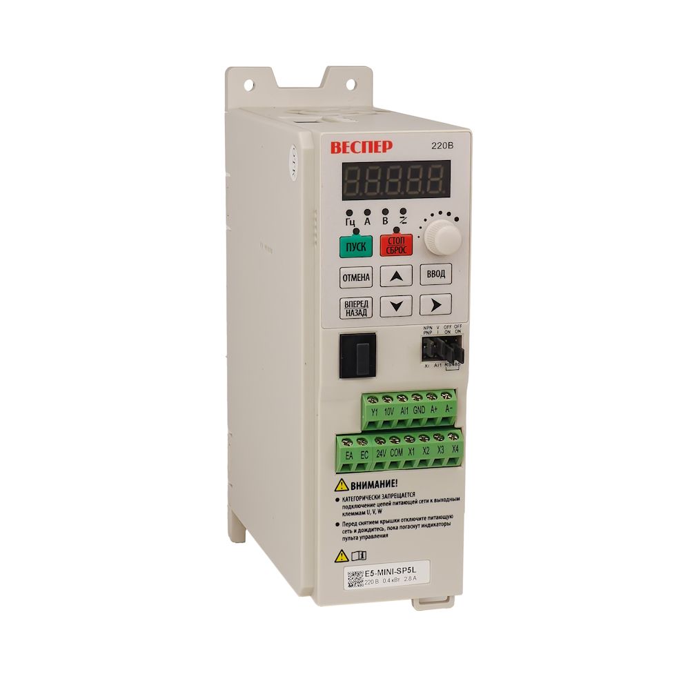 Частотный преобразователь Веспер E5-MINI-SP5L 0,4 кВт 220В фото