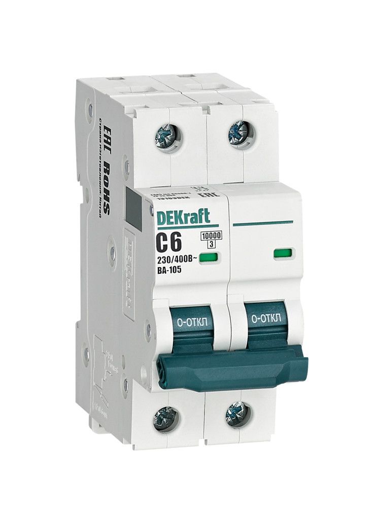 Автоматический выключатель ВА-105 2P 6А C 10кА фото