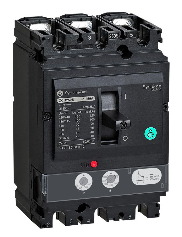 АВТ.ВЫКЛ SYSTEMEPACT CCB250 150KA 3P3D TMD250 фото