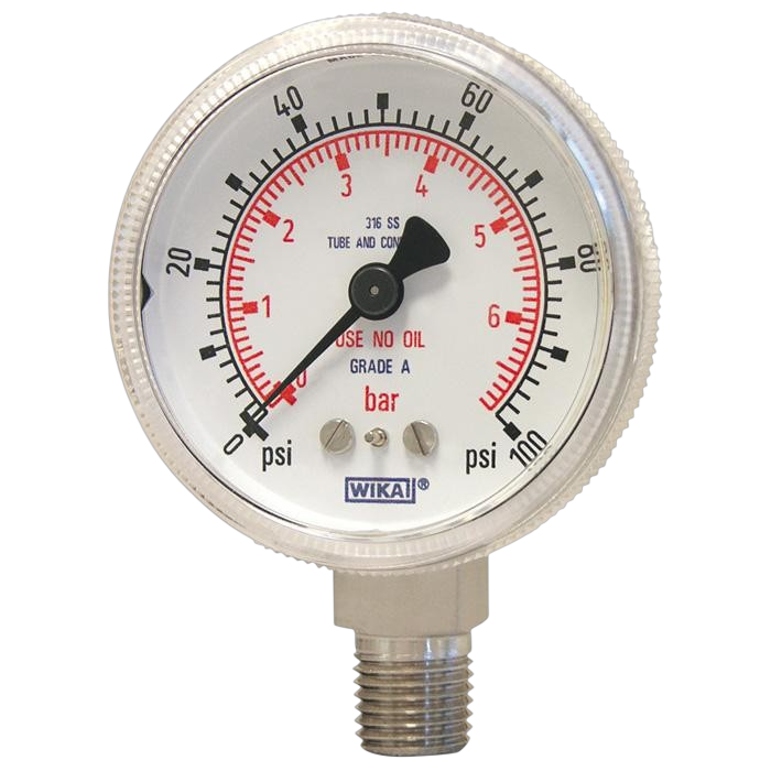 130.15.1,5 315 бар 1/4 NPT радиальное"