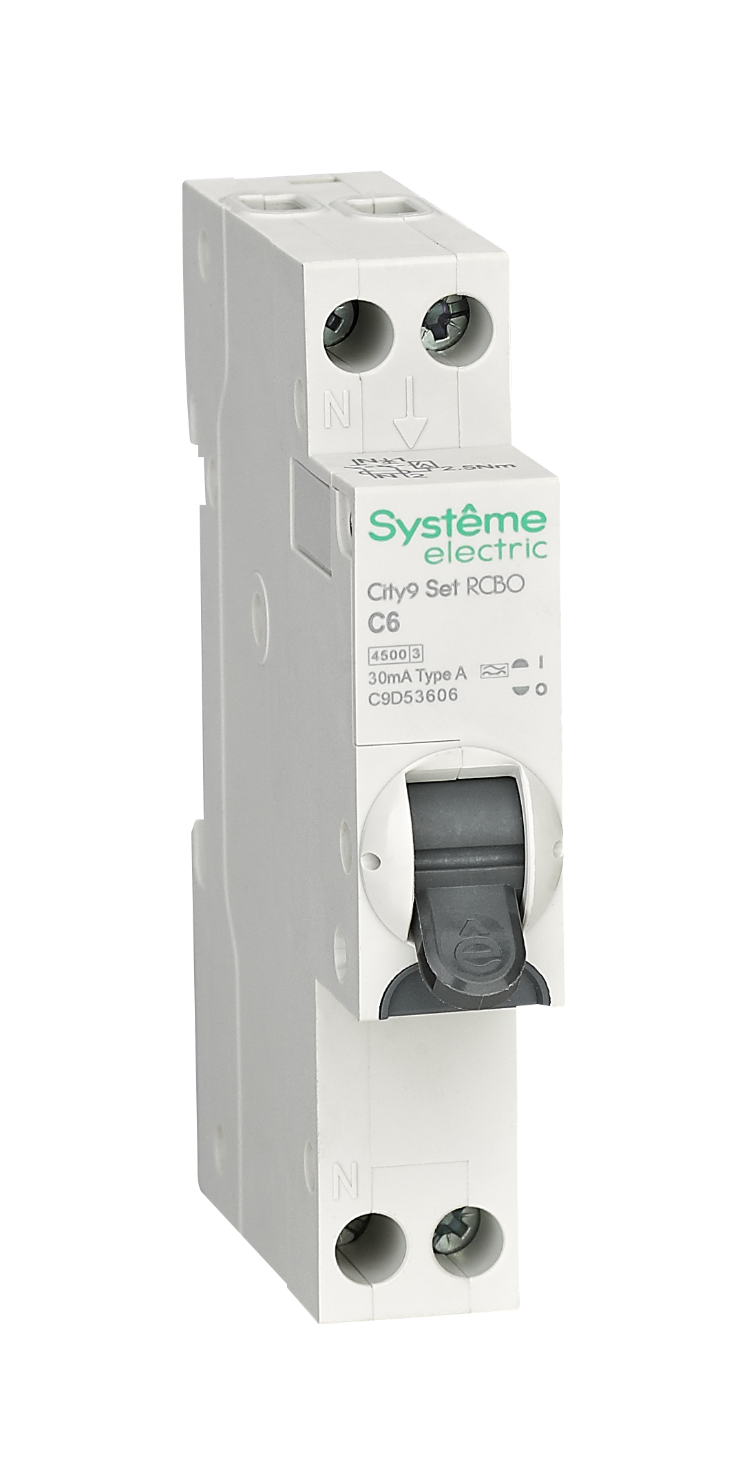 City9 АВДТ 1П+Н C6 4500A 30мА A 18мм фото
