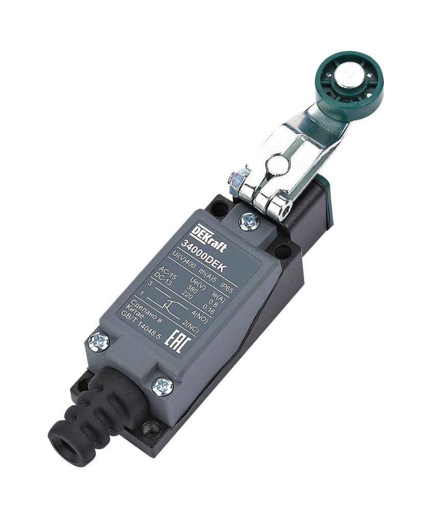 Концевой вык. метал. 1НО1НЗ Роликовый рычаг из термопласта фото