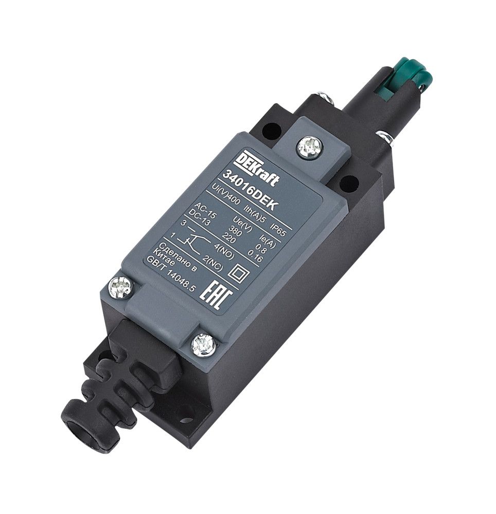 Концевой вык. пласт. 1НО1НЗ Плунжер роликового типа с вертикальным включением фото