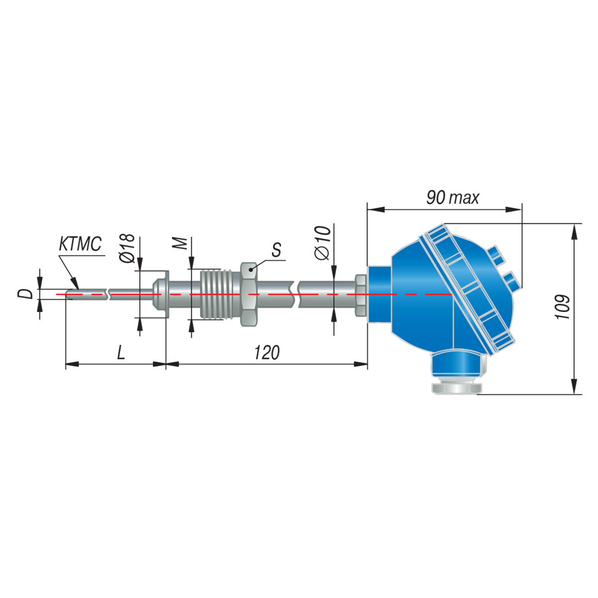 Термопара Овен ДТПJ285Е-0916.100.1,0.И.ЕХI-Т6 [8Н] фото