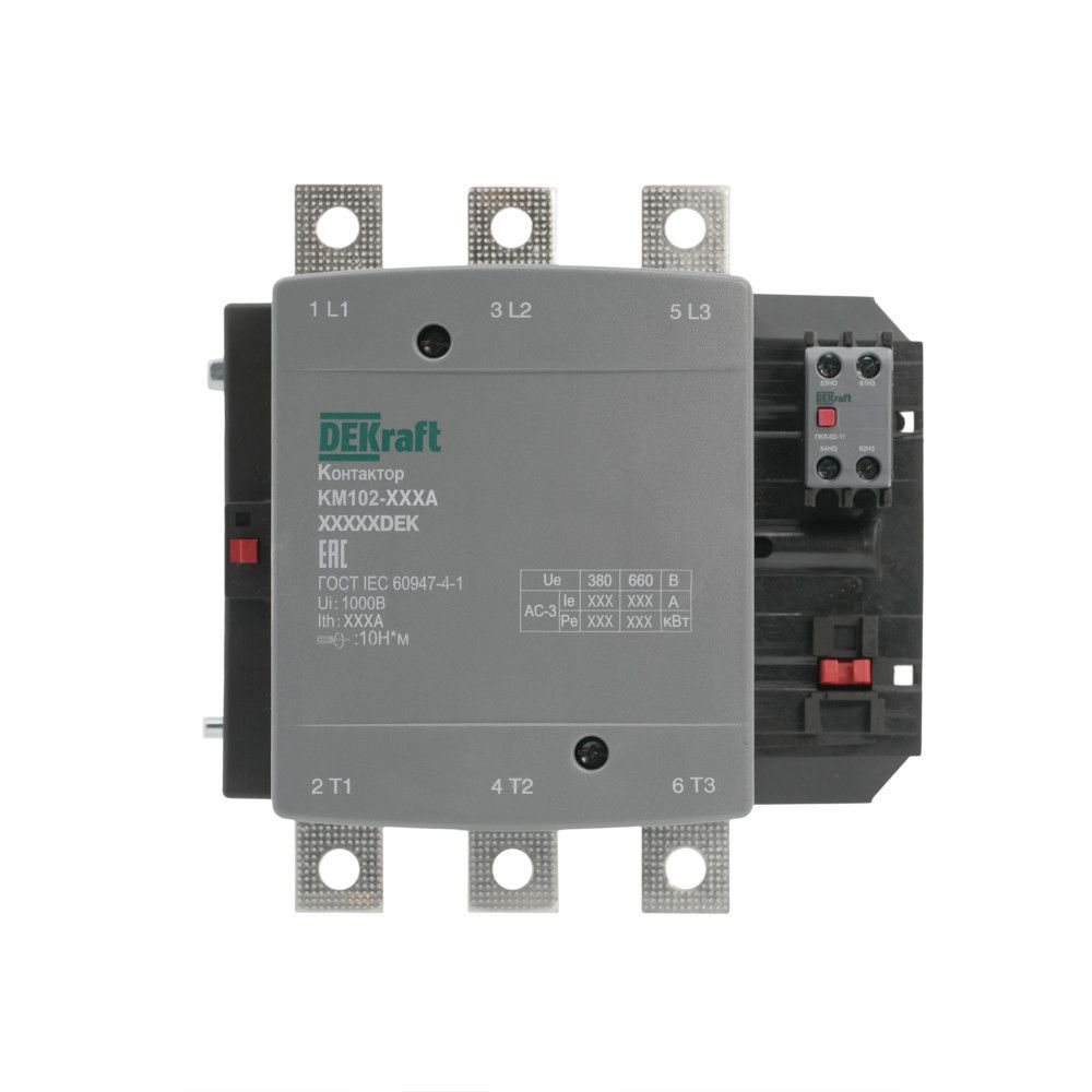 Контактор 265А 110В АС3 АС4 1НО+1НЗ КМ-102 фото
