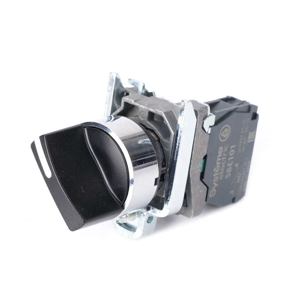 Переключатель SB4 в сборе модульный 22мм 2 позиции с фиксацией 1НО фото