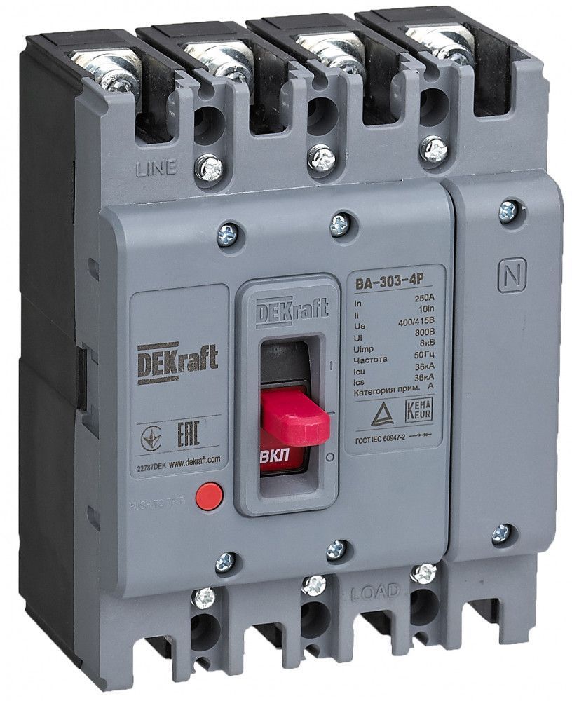 Силовой авт. выключатель 4P 160А 36кА ВА-303 фото