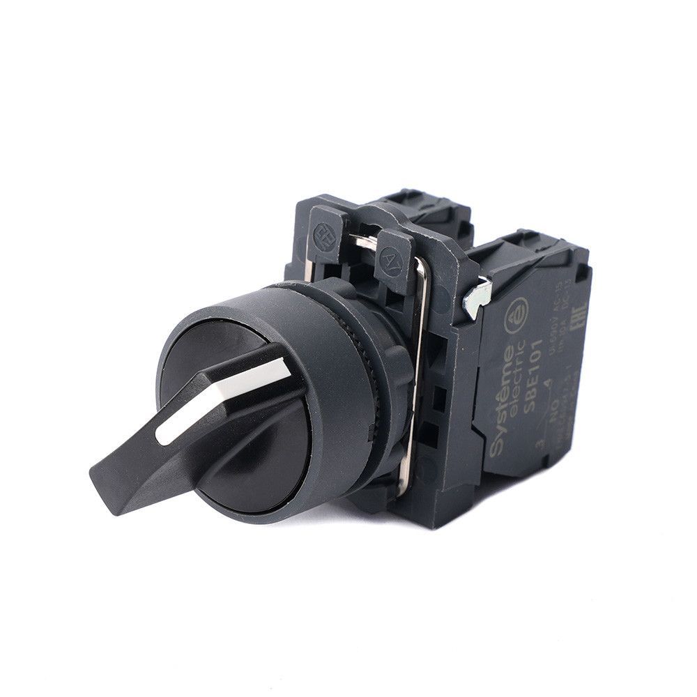 Переключатель SB5 в сборе модульный 22мм 2 позиции с возвратом 1НО фото