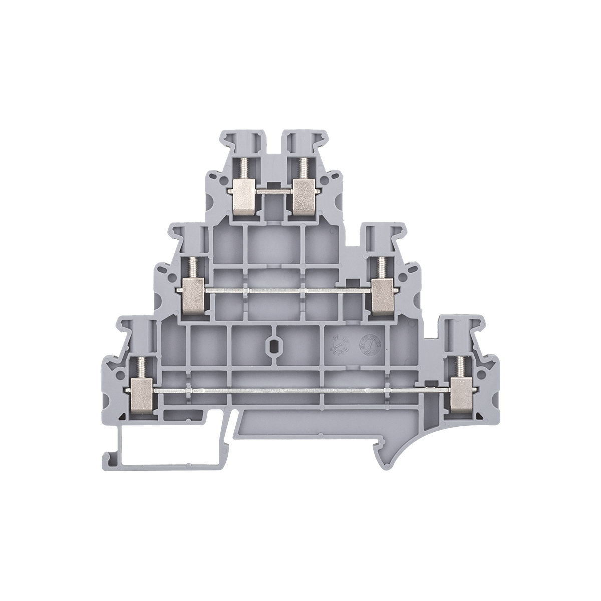 Клемма винтовая трехуровневая, 2.5 мм², Meyertec MTU-TRH2.5