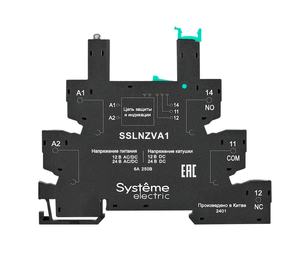 Розетка 24В AC/DC для реле интерфейсного 24В DC, винтовой зажим фото