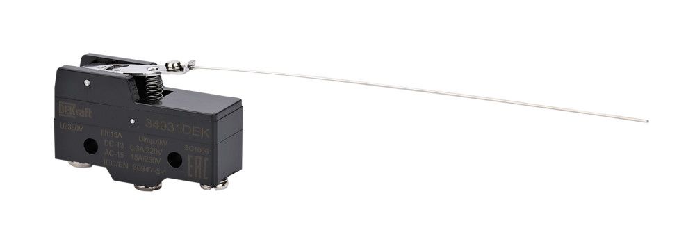 Миниатюрный конц. вык. 1НО1НЗ шарнирного типа с коротким рычагом и длинной рукояткой фото