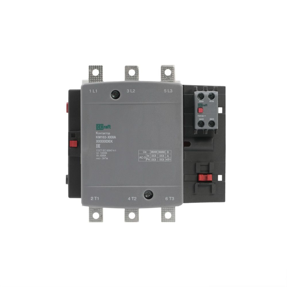 Контактор 115А 110В АС3 АС4 1НО+1НЗ КМ-102 фото