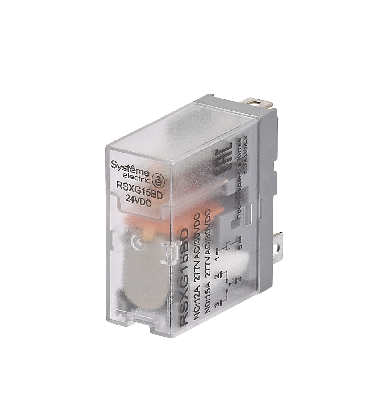 Реле 12A 1CO 24VDC фото