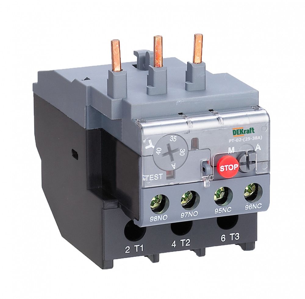 Реле тепловое для контакторов 25А-38А 23.0А-32А фото