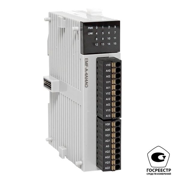 Модуль аналогового в/в EMF 4/4 PRO-Logic EKF (с поверкой) фото