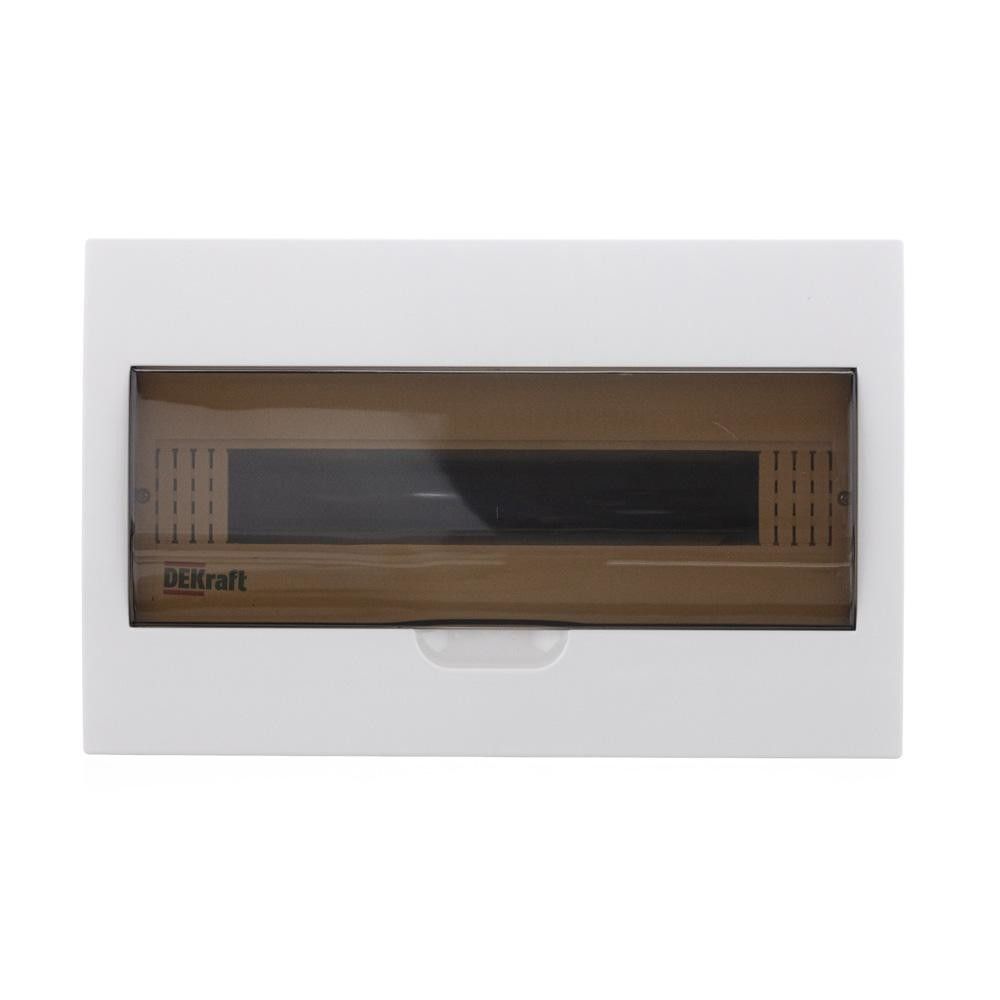 Корпус пластиковый встраиваемый прозр. дв. 1 ряд 18 модулей IP41 ЩРВ-П фото