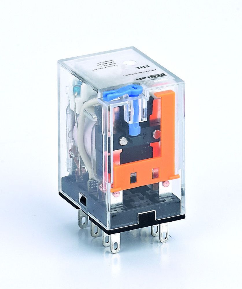 Промежуточное реле 2 конт. с LED инд. и TEST функ. 5А 110В DC ПР-102 фото