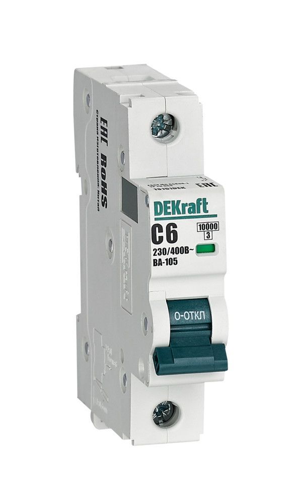 Автоматический выключатель ВА-105 1P 6А C 10кА фото
