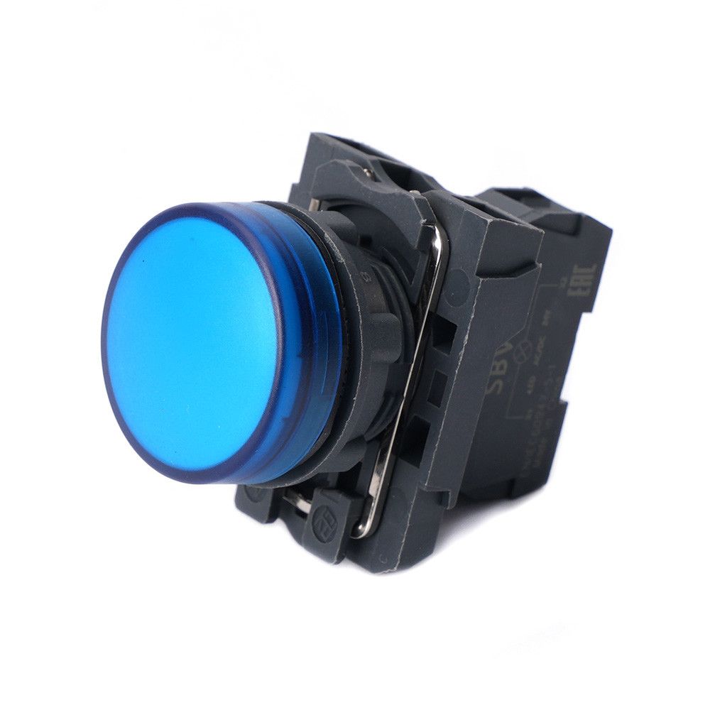Сигнальная лампа SB5 в сборе модульная 22 мм синяя 24В DC фото