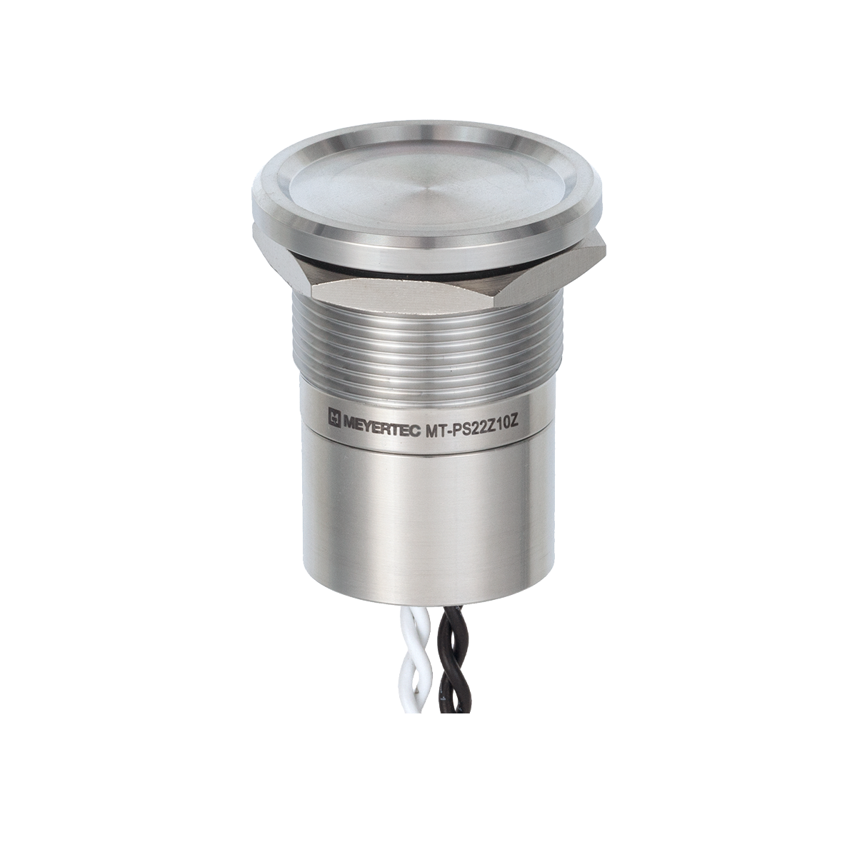 Пьезокнопка без подсветки, Ø22 мм, толкатель с местом для пальца, NO, с фиксацией, IP69K фото