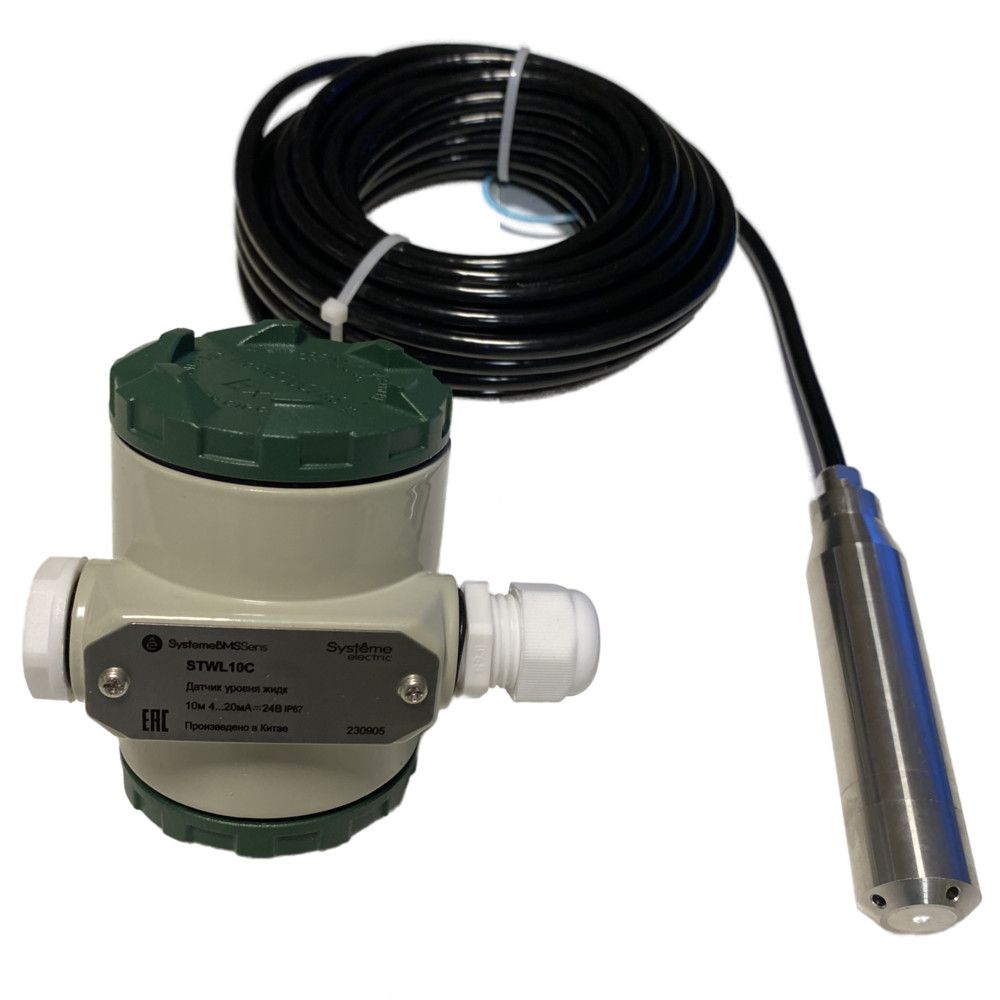 Датчик уровня жидкости, 10м 4…20мА =24В