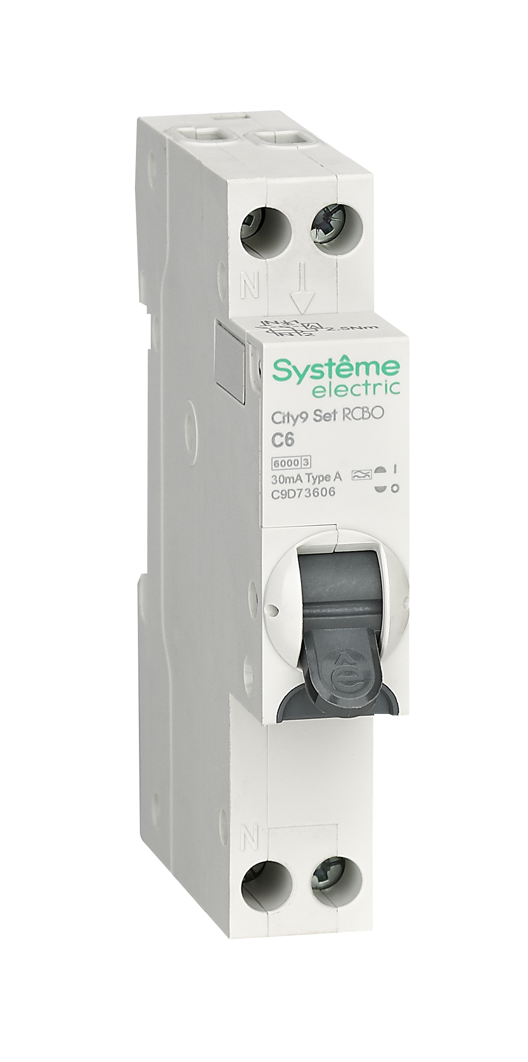 City9 АВДТ 1П+Н C6 6000A 30мА A 18мм фото
