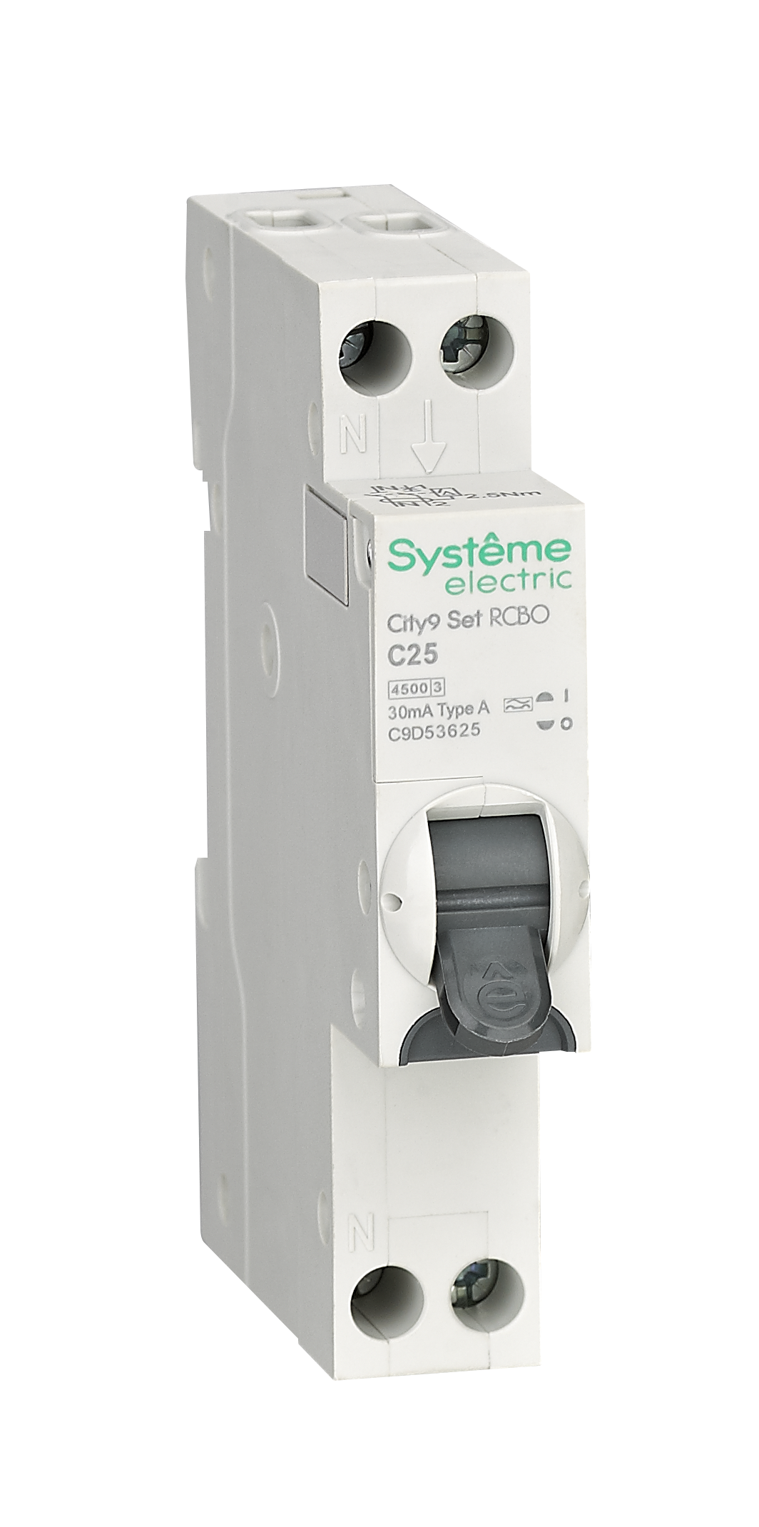 City9 АВДТ 1П+Н C25 4500A 30мА A 18мм фото