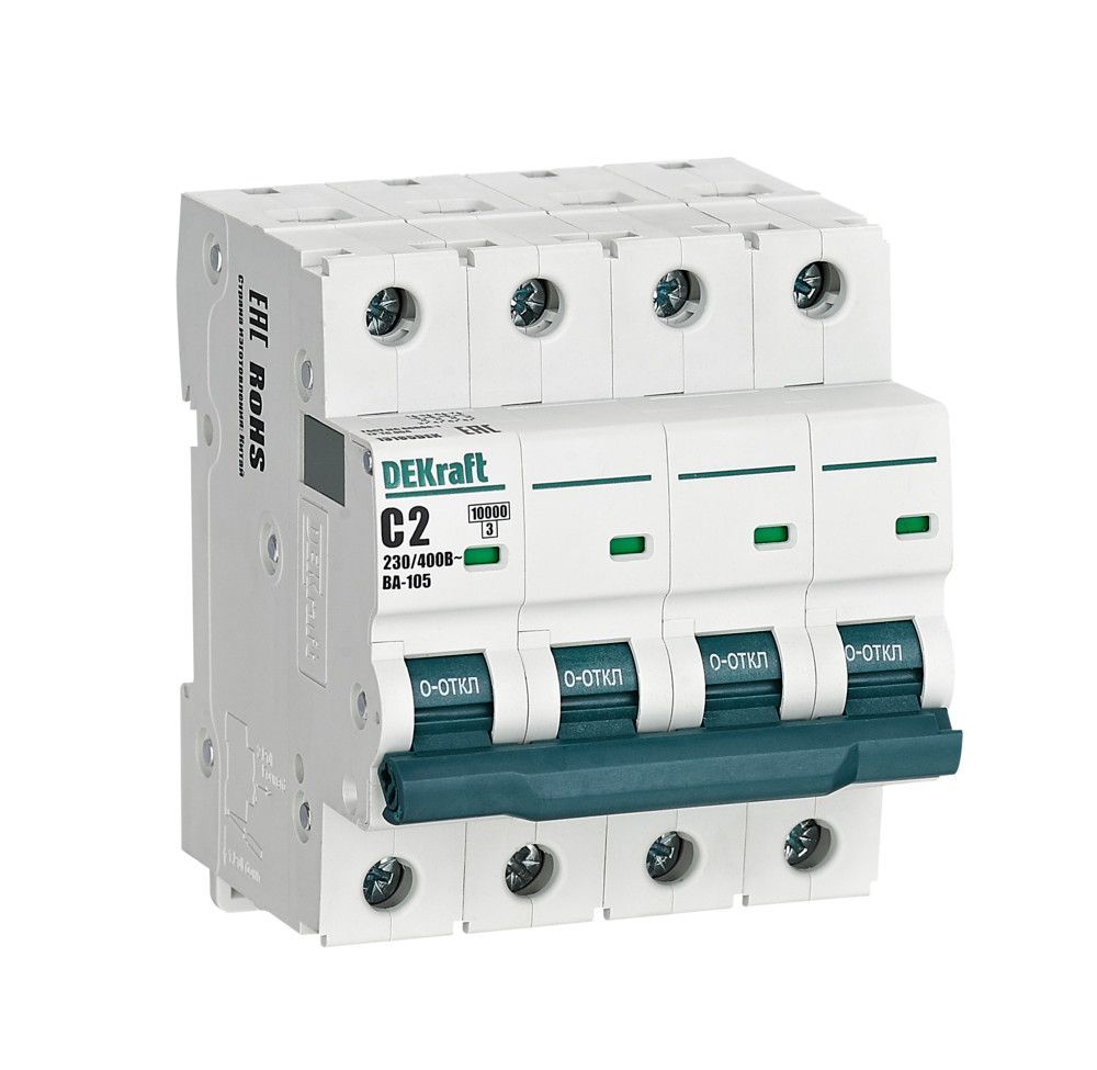 Автоматический выключатель ВА-105 4P 2А C 10кА фото