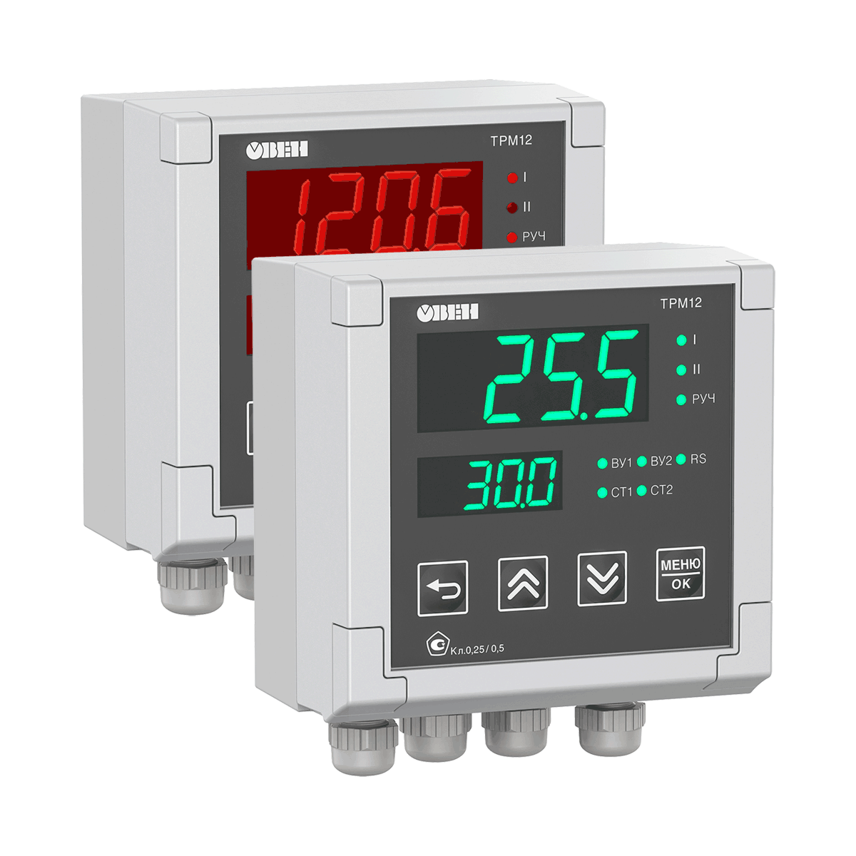 ТРМ12 ПИД-регулятор для задвижек с RS-485 ОВЕН ТРМ12-Н.У3.УР фото