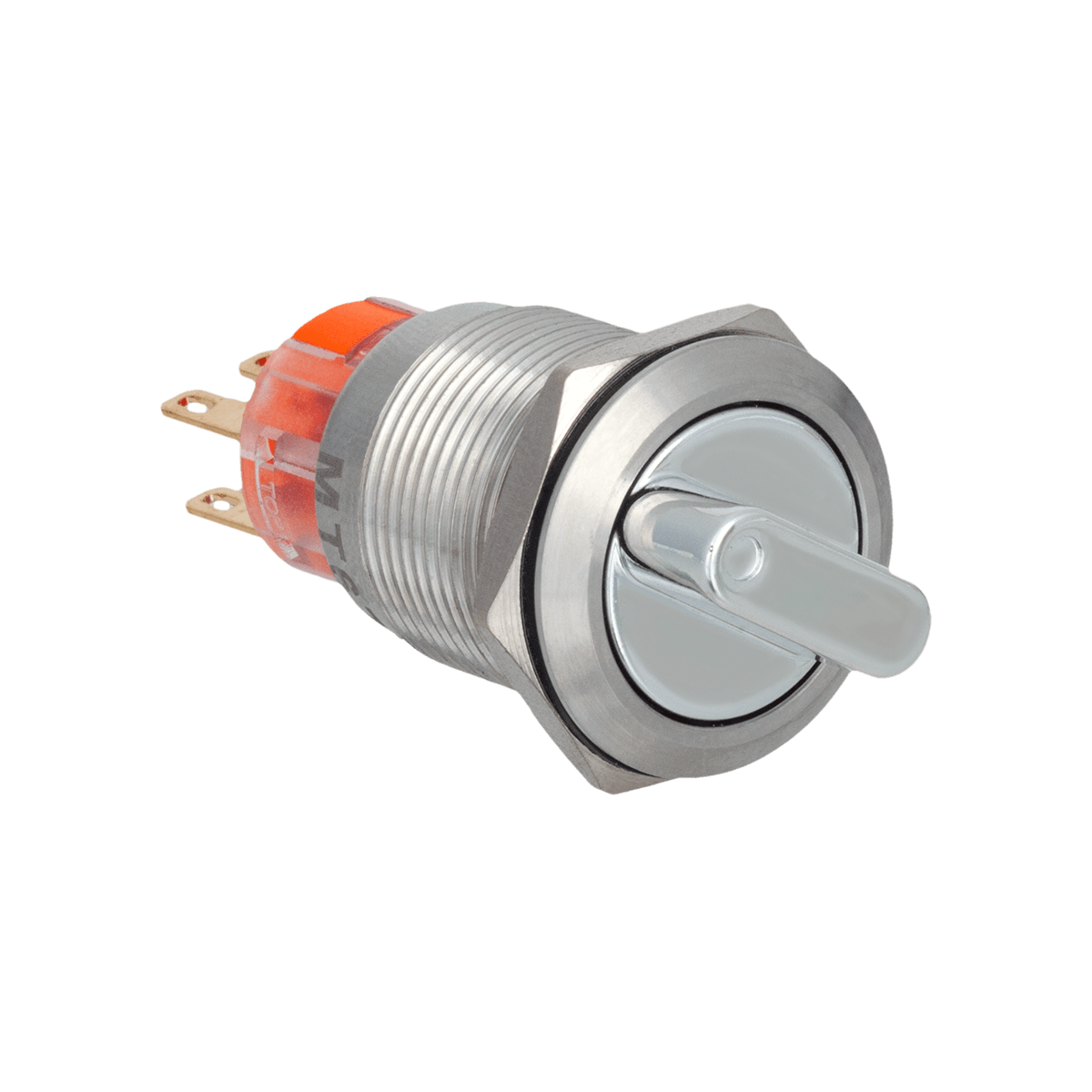 Переключатель в 3 положения с фиксацией, короткая ручка, 2NO+2NC, IP67, нержавеющая сталь Meyertec MT67-BD331