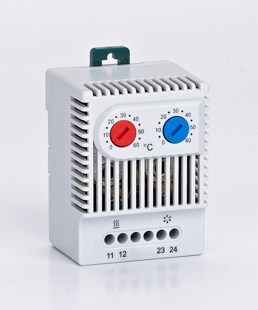 Термостат с НО+НЗ контактами от 0 до +60°C 250В фото