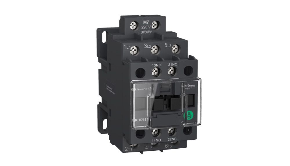 КОНТАКТОР MC1D 3P 9A НО+НЗ 24V 50/60ГЦ фото