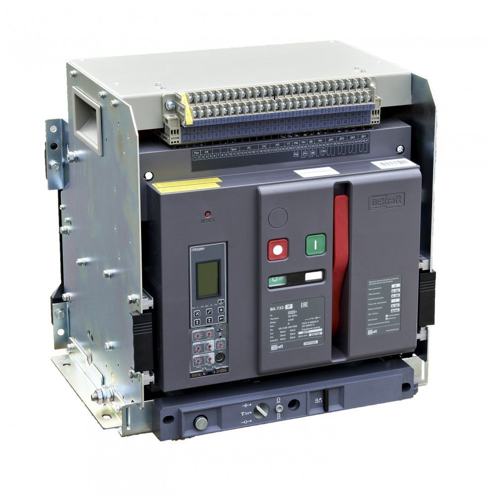 Воздушный авт. выключатель выкатной 3P 3200А 80кА расцепитель Н ВА-732 фото