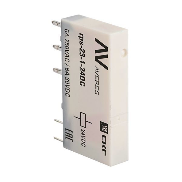 Реле промежуточное РП slim 23/1 6A 24В DC EKF AVERES фото