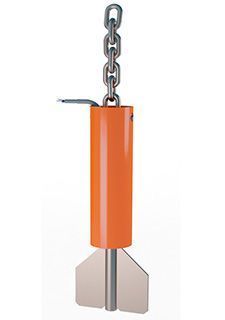 Теко ДЗ-7002 Датчик заштыбовки,корпус сталь 57х57х207, лопатка 200х115х16, угол 30°, 160 B DC / 220 В АС,NO/NC,-45...+65,IР67,кабель 2м фото