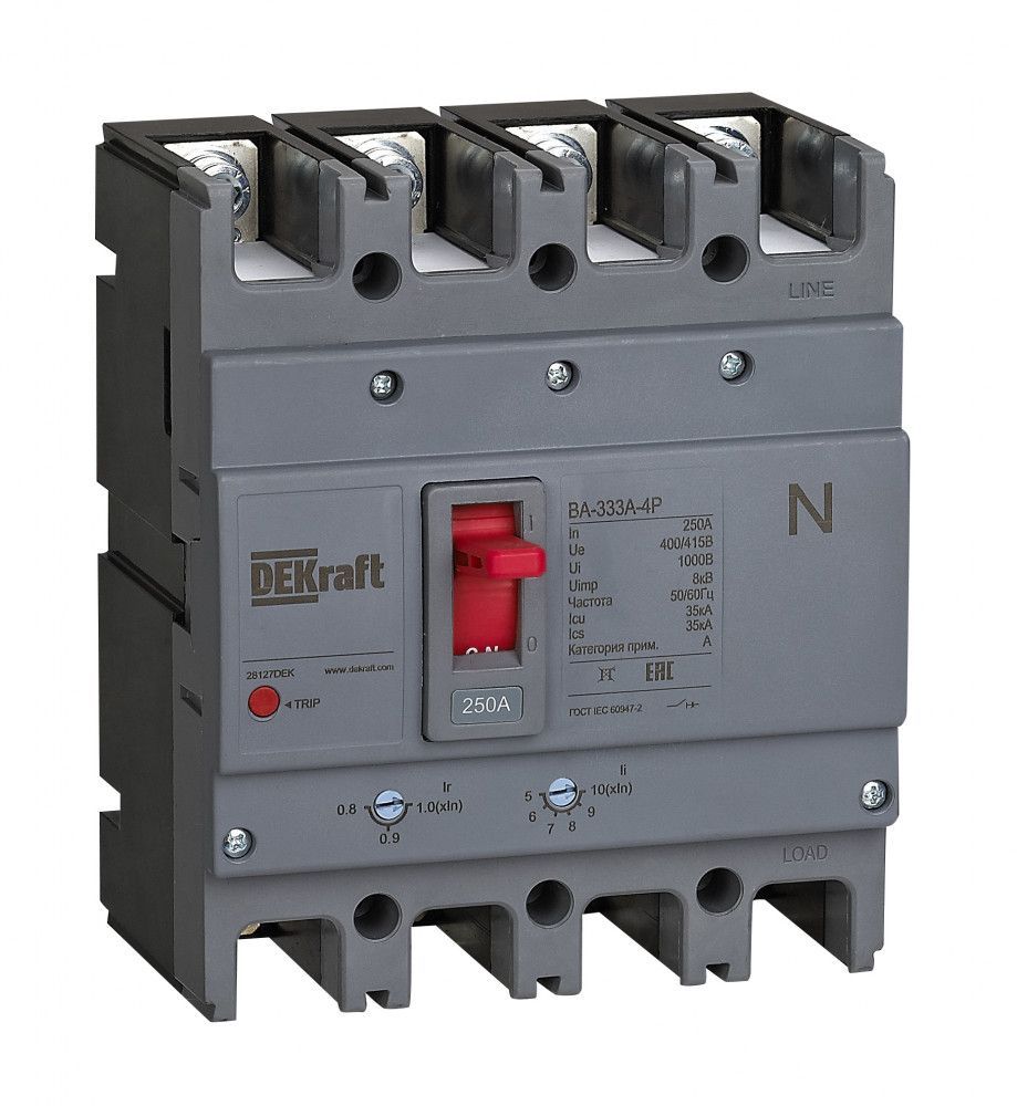 Силовой авт. выключатель 4P 140A 35кА ВА-333А фото