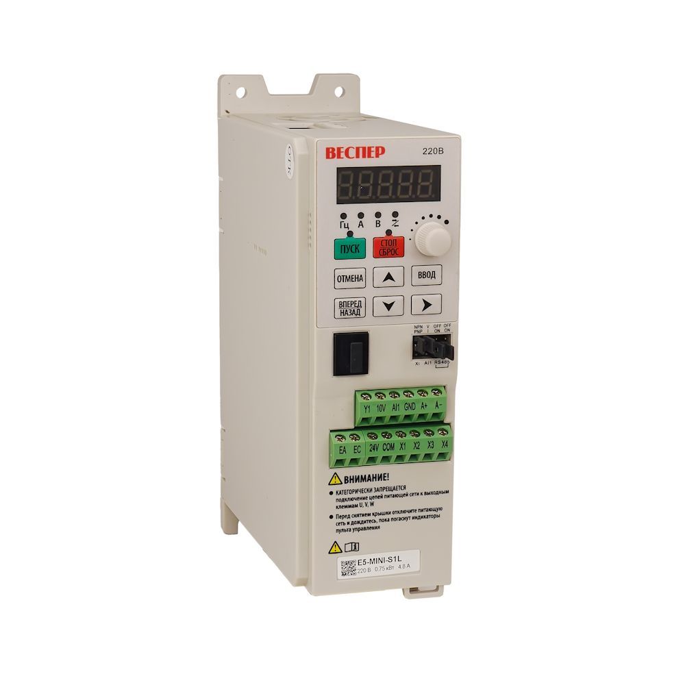 Преобразователь частоты Веспер E5-MINI-S1L 0,75 кВт 220В фото