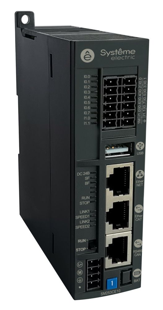 Контроллер, 10DI, 6HSI, 1 Ethernet, 1 EtherCAT, CANopen/RS485 Modbus OPCUAServer Codesys3.5SP18