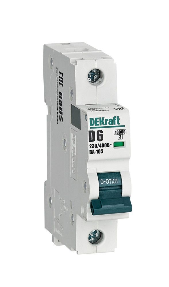 Автоматический выключатель ВА-105 1P 6А D 10кА фото