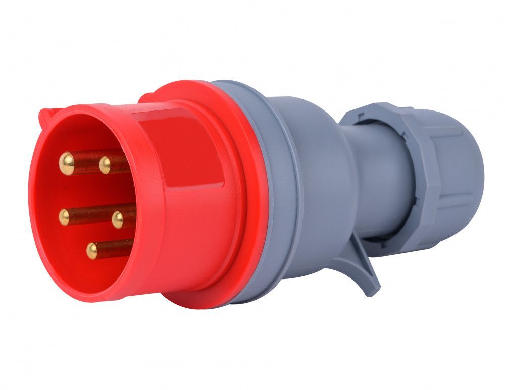 Вилка перен. 3Р+РЕ+N 16А 380В IP44 ВП-103 фото